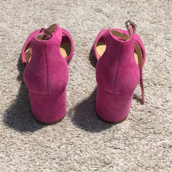 Pink Block Heel Sandals - Picture 2 of 3